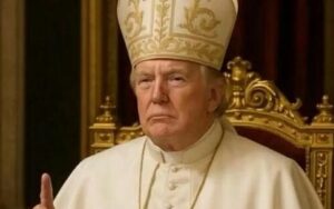 Trump comenta imagem em que aparece como Papa Melania achou fofo- Reprodução Instagram