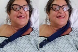Grace Gianoukas sofre acidente e passa por cirurgia no braço