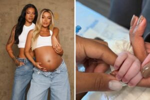 Ludmilla e Brunna com Zuri