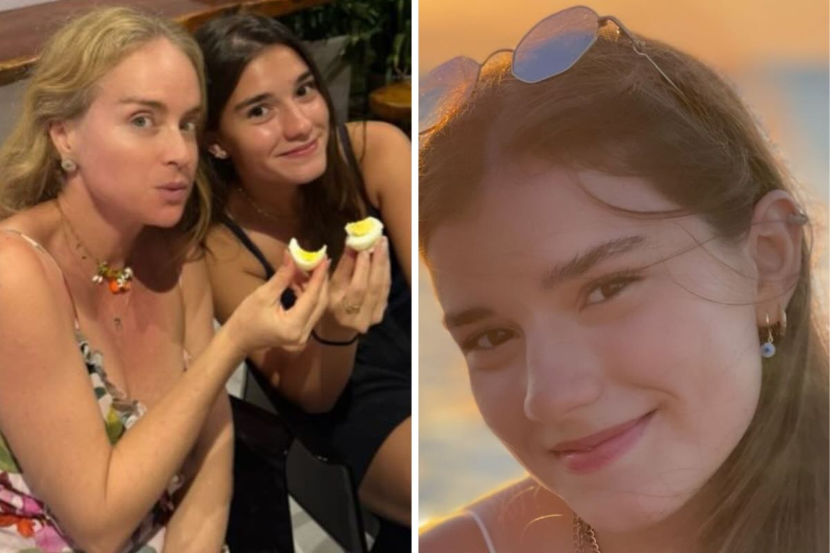 Angélica com a nora Manoela