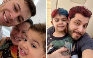 João Gustavo, Dona Ruth, Léo e Murilo Huff