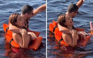 Lexa se assusta com boto rosa em viagem ao Amazonas