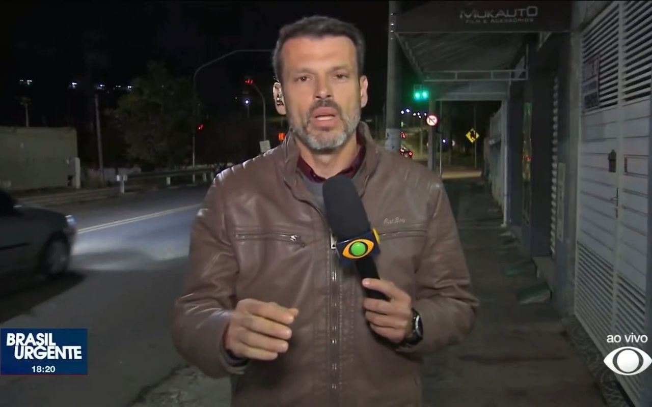 Lucas Martins, da Band, pede desculpas à colega da Record - Reprodução TV