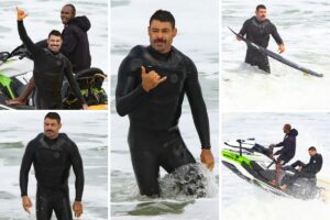 Cauã Reymond praticando Tow-Win