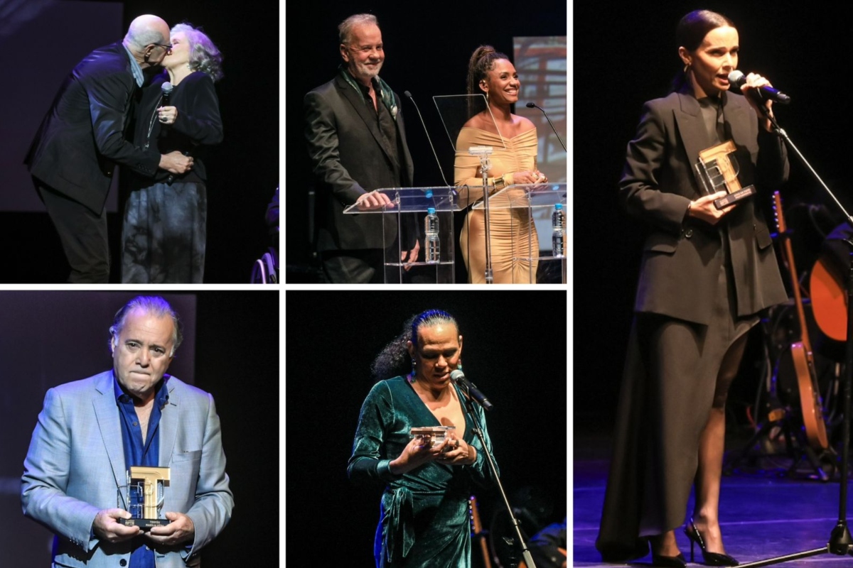 Débora Falabella e outros no prêmio APTR de Teatro