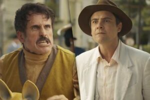 ernesto (eriberto leão) e candinho (sérgio Guizé) em êta mundo melhr