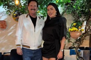 Juju Salimeni e o pai