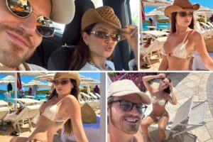 Juliette e o namorado, Kaique, na Itália