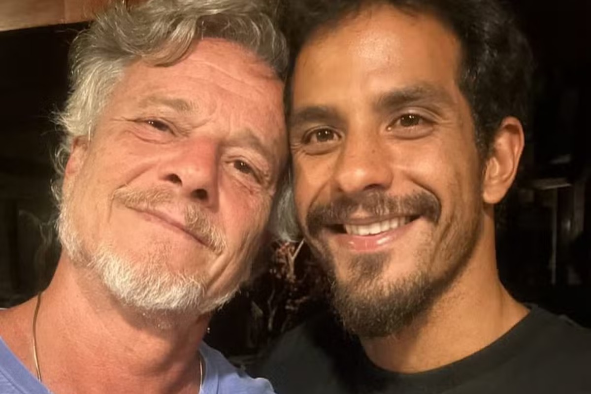 marcello novaes com filho mais velho, diogo novaes