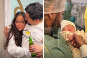 Rafaella Santos, irmã de Neymar, chora ao conhecer Mel