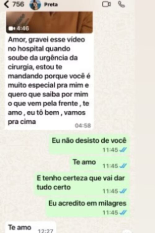 Troca de mensagens entre Preta Gil e Simony