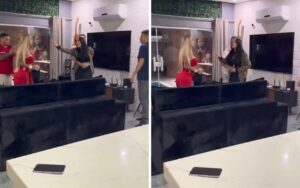 Taça voando! Perlla e Juju Ferrari protagonizam barraco em festa de ex