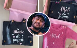 Neymar, Mel e Mavie - Instagram @lojamilkes