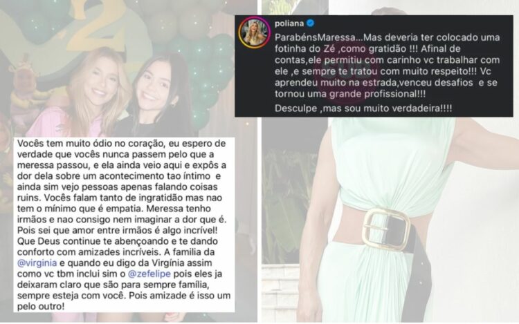 Poliana Rocha, Virginia e Maressa Lopes - Instagram