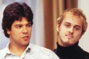 Alexandre (Guilherme Fontes) atormentava Téo (Maurício Mattar)