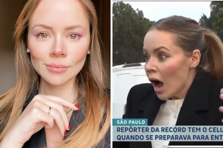 Repórter da Record sofre furto ao vivo em transmissão - OFuxico