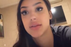 bia miranda falando de acidente de carro