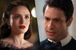 Estela (Larissa Manoela) e Celso (Rainer Cadete) em Êta Mundo Melhor