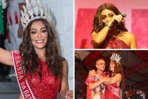 Juliana Paes é coroada Rainha de Bateria