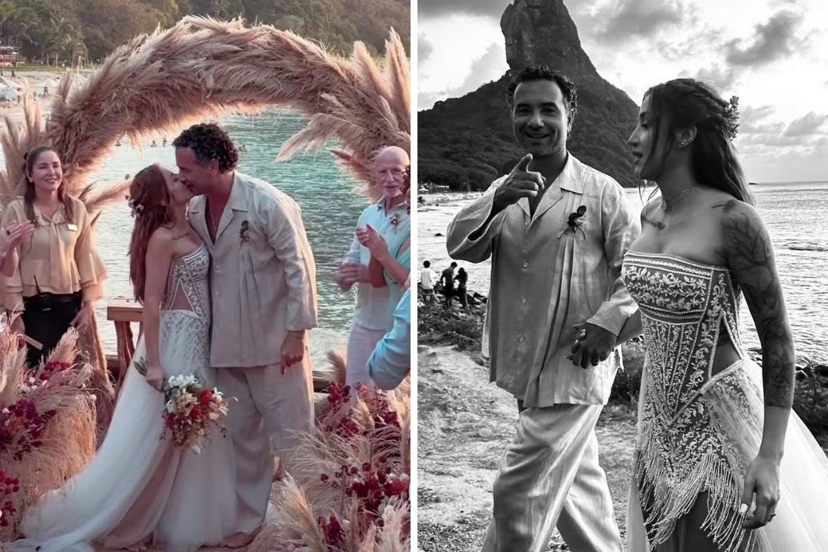 Marco Luque e Jéssica Correia