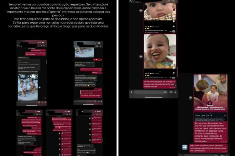 Amanda Kimberlly mostrou conversas com Bruna Biancardi