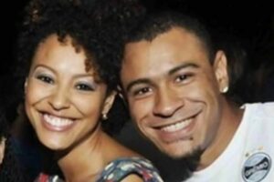 Sheron Menezzes com o irmão Drailton