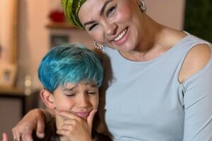 suzana alves com o filho