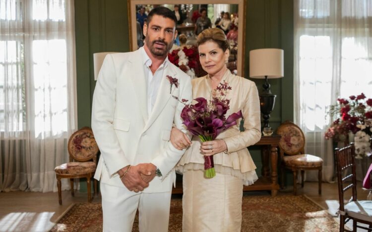 Casamento de Odete e César em “Vale Tudo” – Fotos: Globo/ Gabriel Vaguel