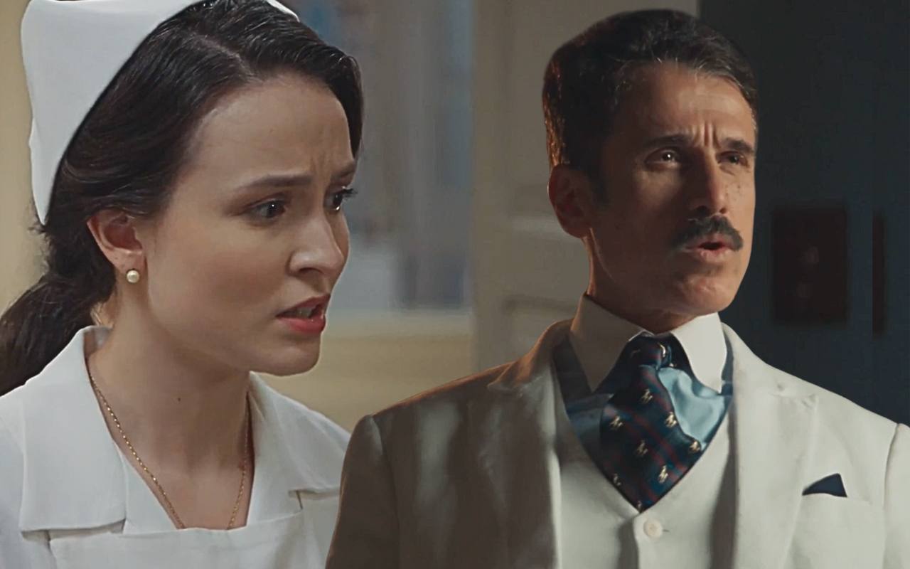 Estela (Larissa Manoela) e Ernesto (Eriberto Leão) em Êta Mundo Melhor