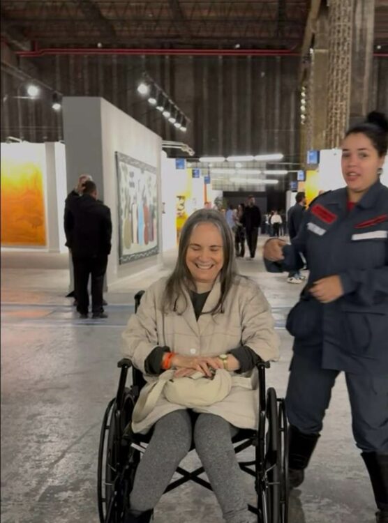 Regina Duarte de cadeira de rodas - Reprodução Instagram