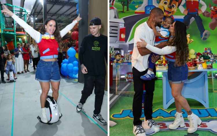 Viviane Araujo, Guilherme Militão e Joaquim