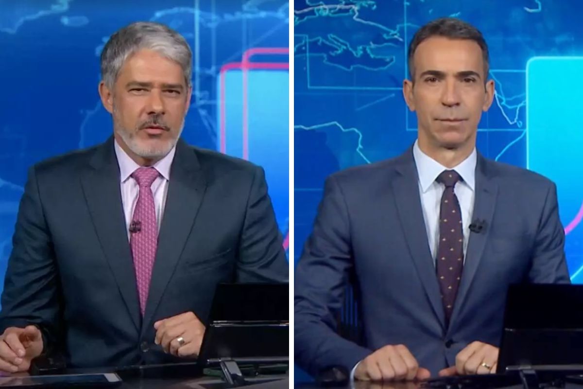 William Bonner e César Tralli