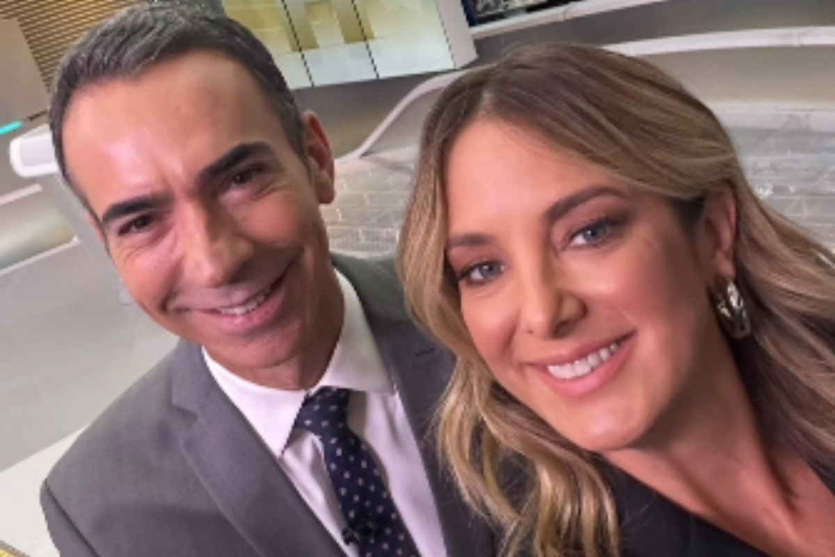 César Tralli e Ticiane Pinheiro no Jornal Hoje