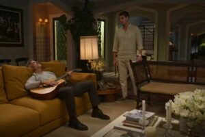 Davi (Rafa Vitti) confronta Jaques (Marcello Novaes) em Dona de Mim