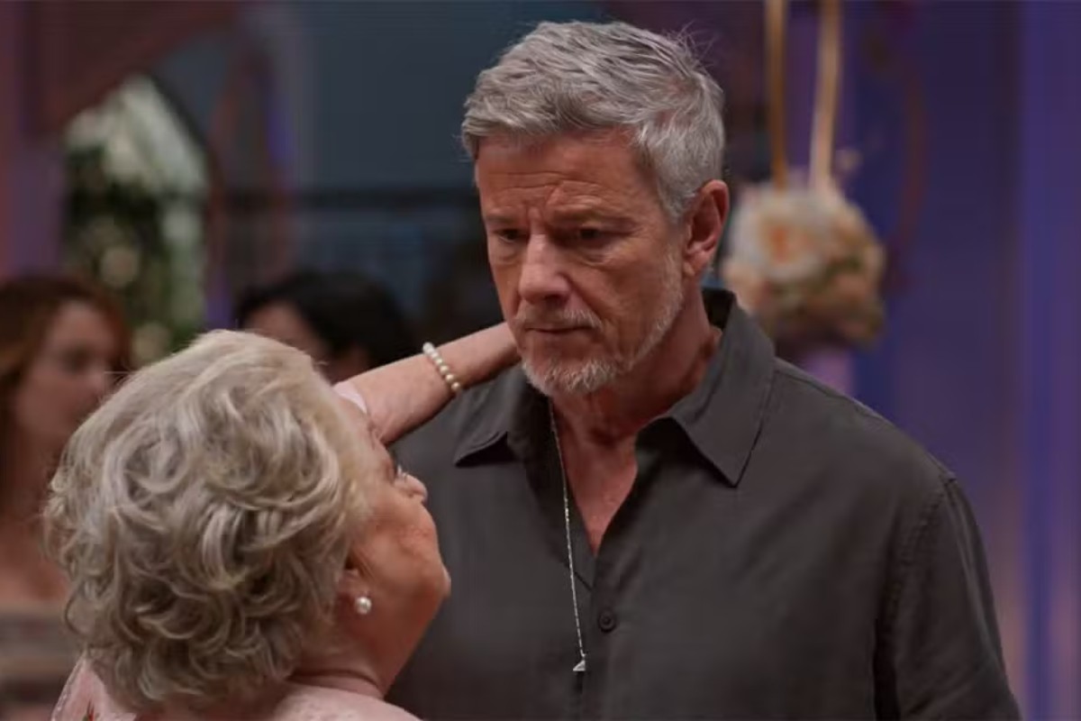 Rosa (Suely Franco) e Jaques (Marcello Novaes) em Dona de Mim