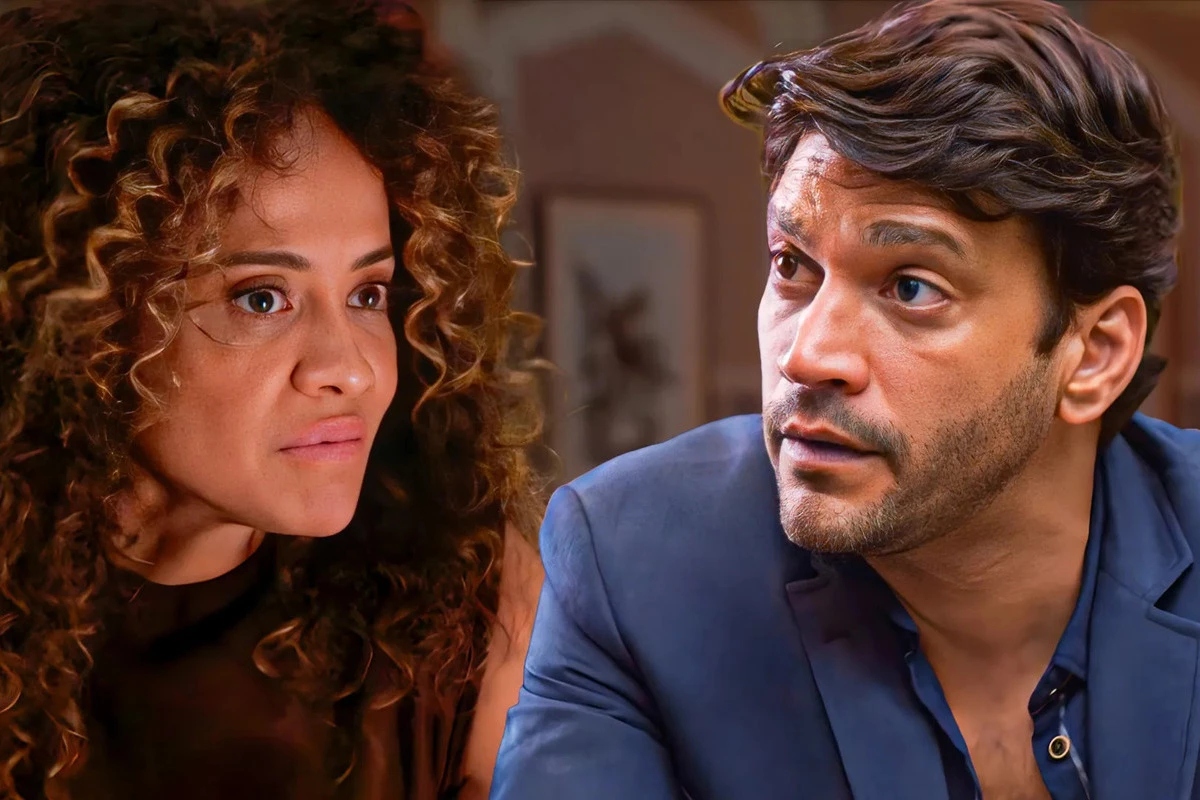 Tânia (Aline Borges) procura Vanderson (Armando Babaioff) em Dona de Mim