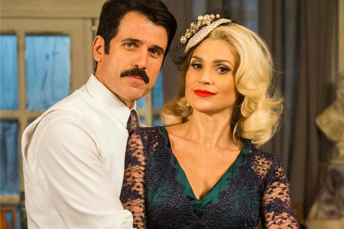 Ernesto (Eriberto Leão) e Sandra (Flávia Alessandra) em ‘Êta Mundo Bom’