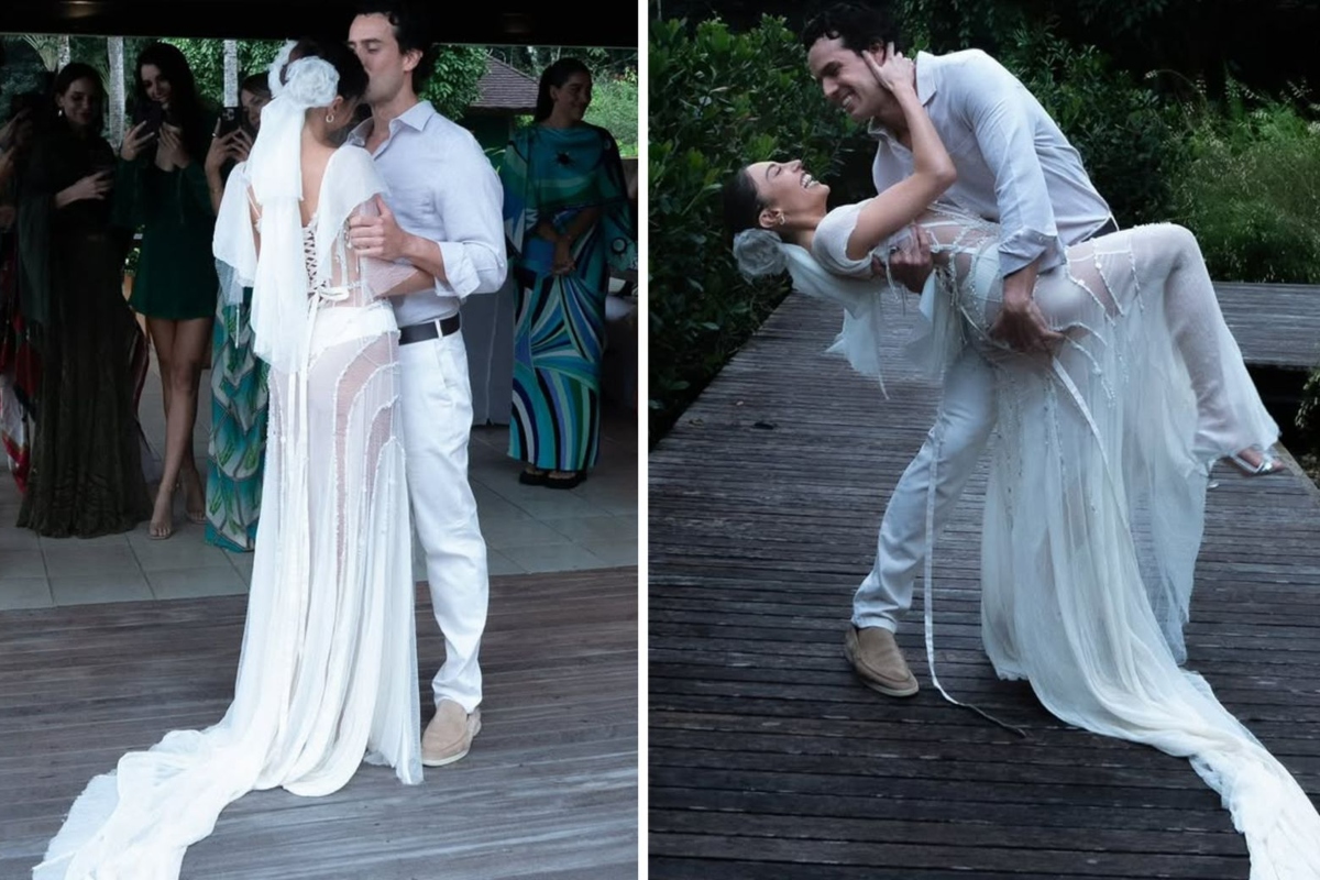 Alexandre Negrão e a noiva, Elisa Zarzor