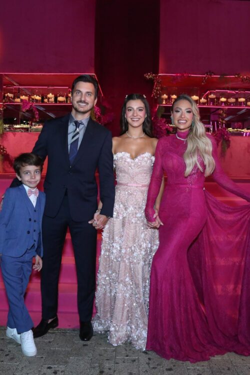 Antonela Braga e a família