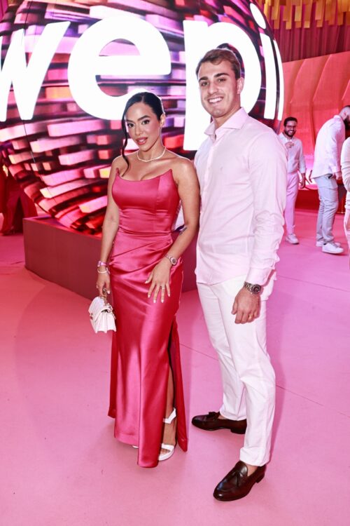 Mariely Santos e o marido, André