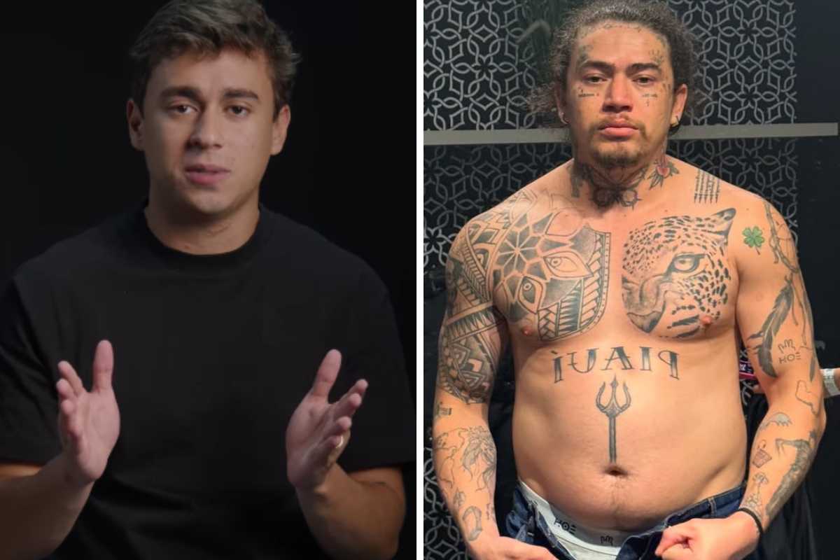 fotomontagem de nikolas ferreira e whindersson nunes