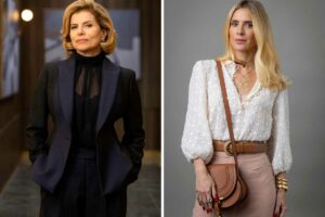 Fotomontagem de Odete (Debora Bloch) e Leila (Carolina Dieckmmann) em Vale Tudo