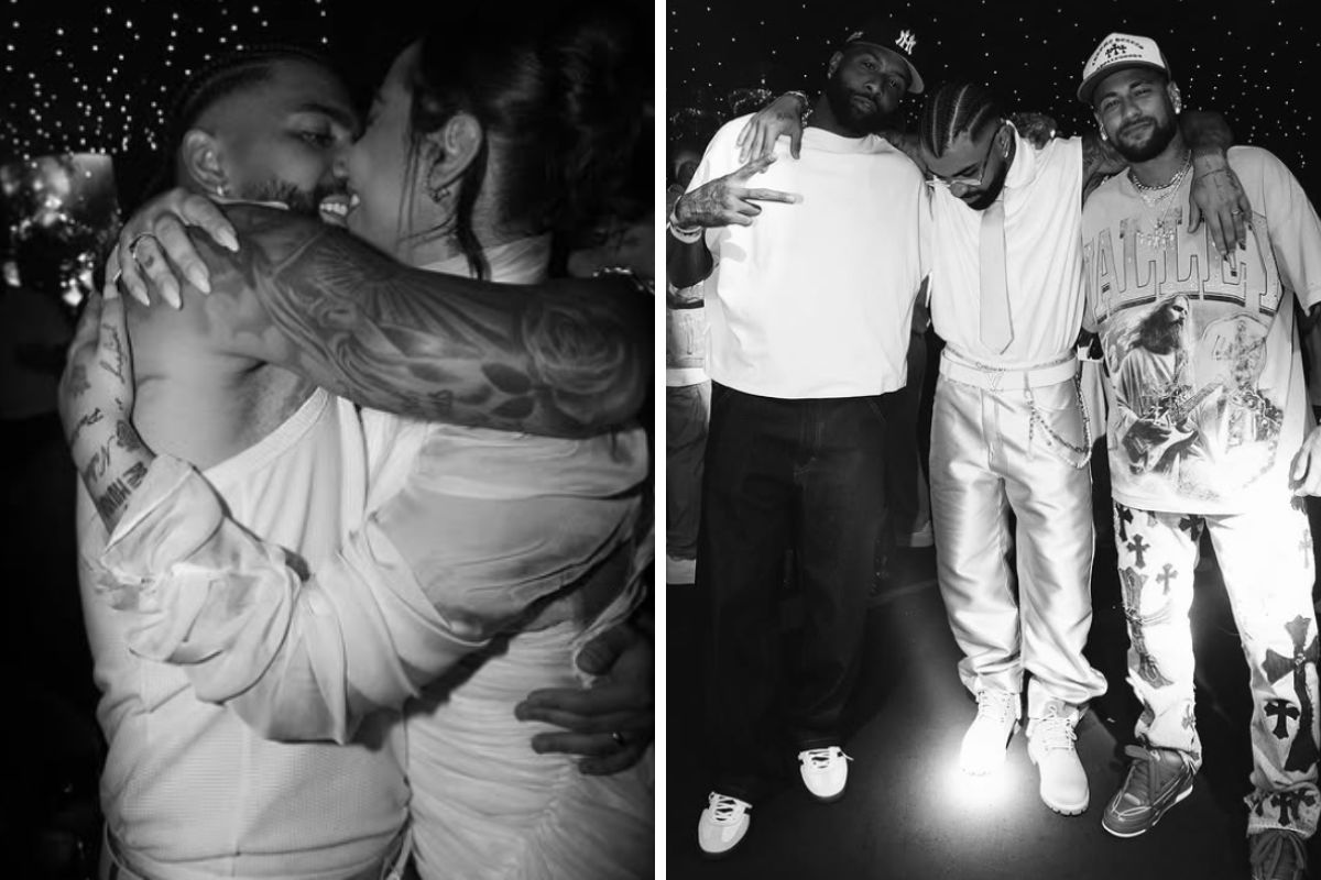 Gabigol, Rafaella Santos e Neymar