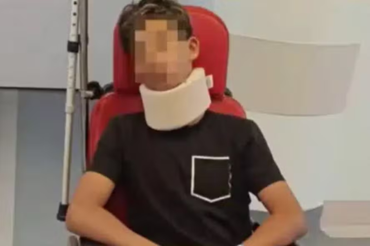 Goleiro italiano agredido