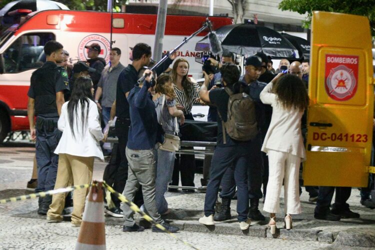 Gravação de Vale Tudo - morte de Odete