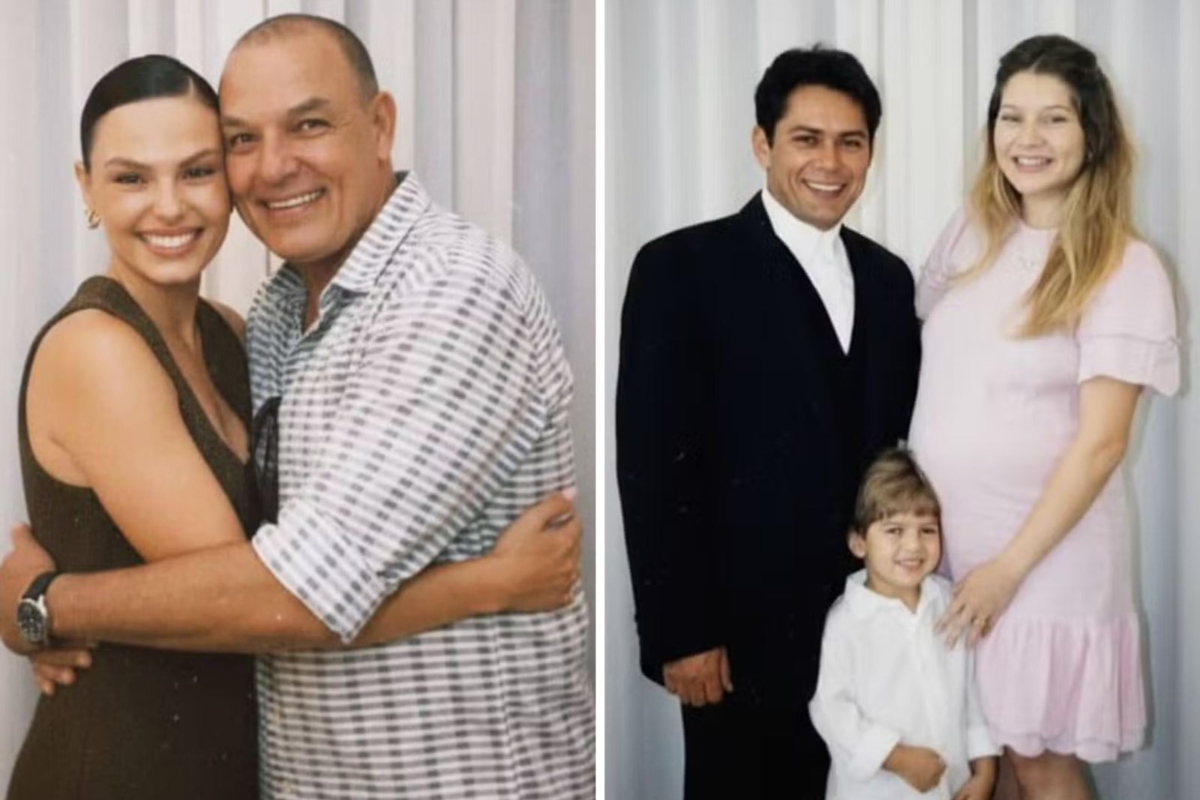 Isis Valverde e Lyandra Costa com os pais na trend da Polaroid