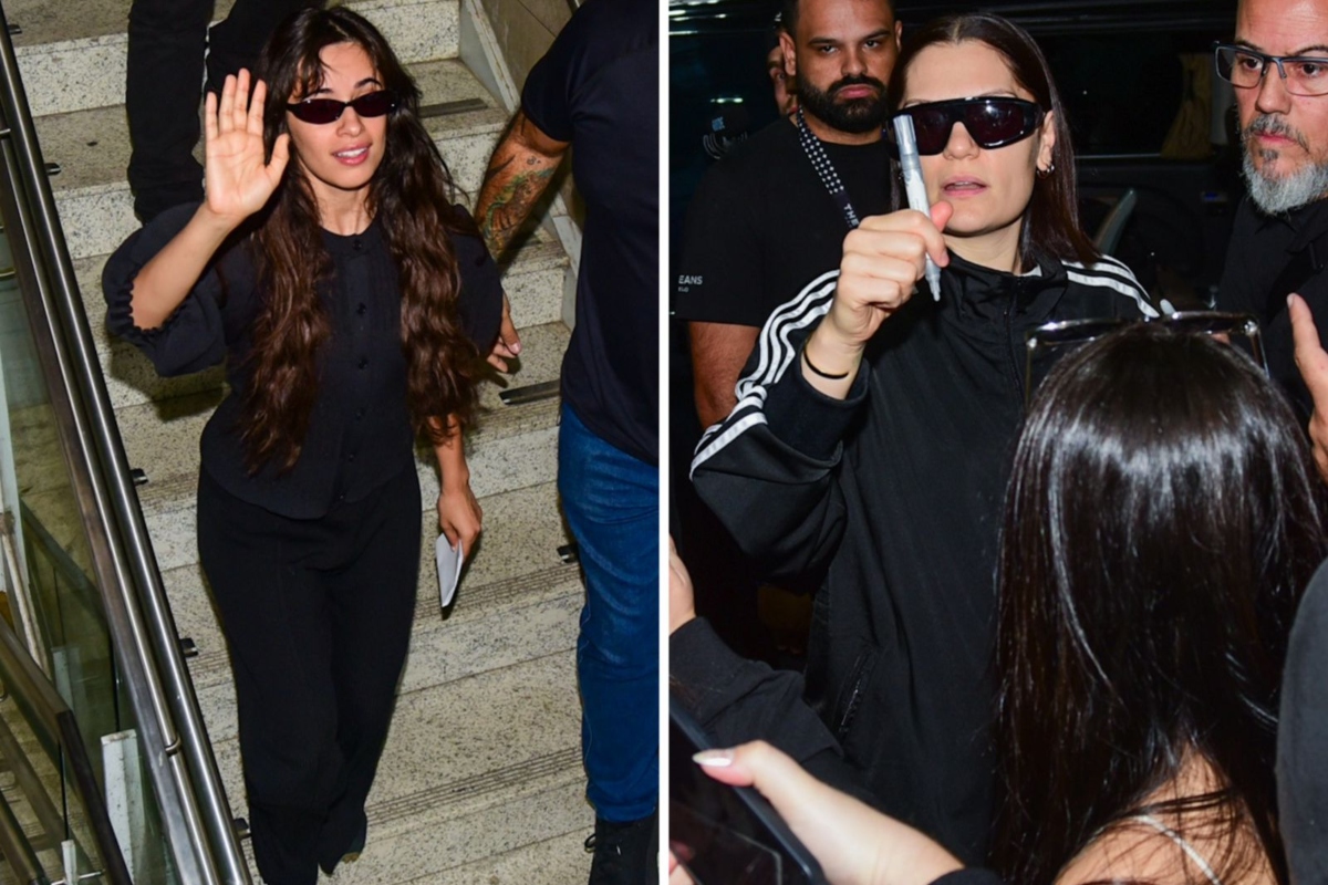 Camila Cabello e Jessie J desembarcam em SP