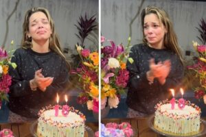 Kamylinha faz 18 anos e chora