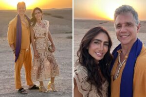 Márcio Garcia e a esposa, Andrea Santa Rosa