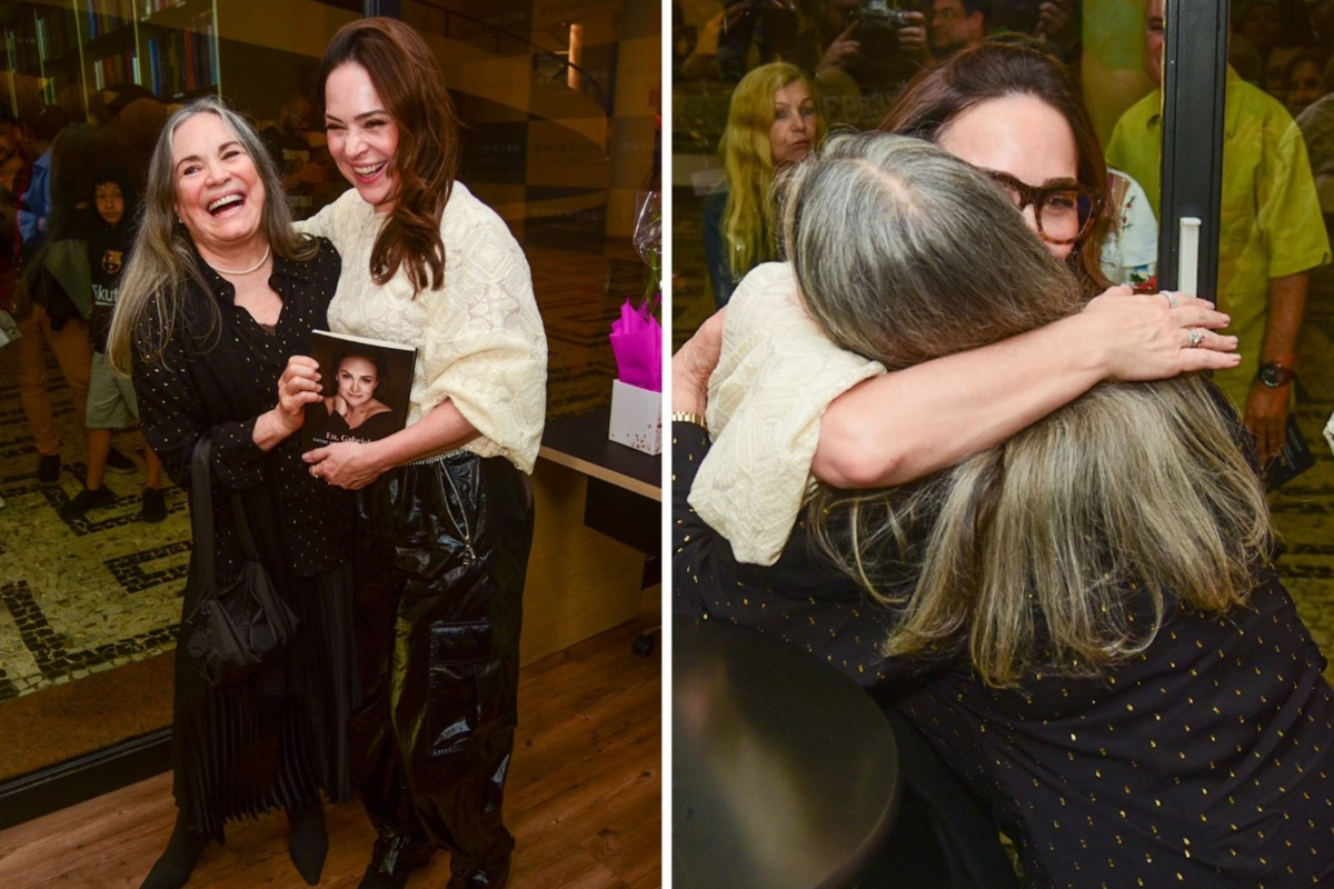 Regina e Gabriela Duarte - lançamento de livro